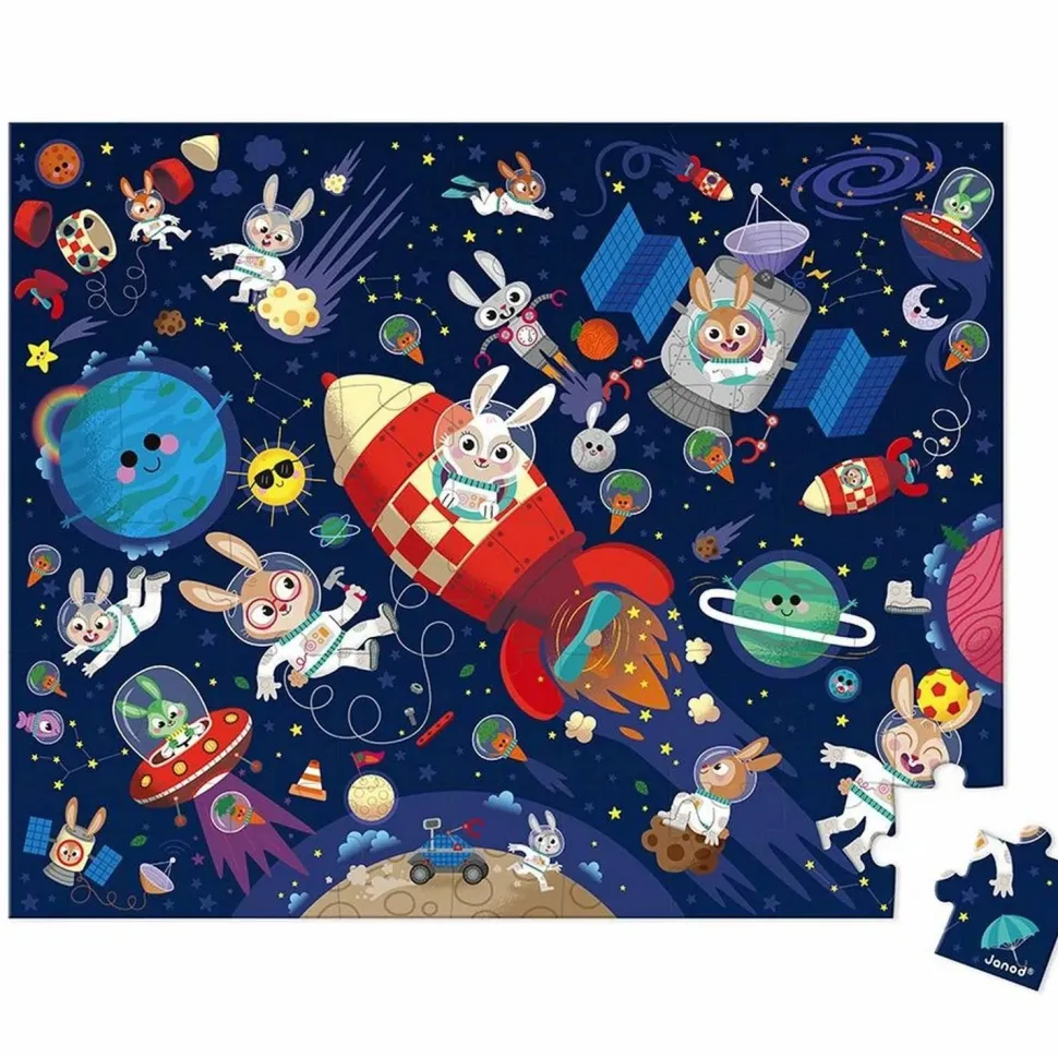 Puzzle 54 pièces : Fusée - Janod