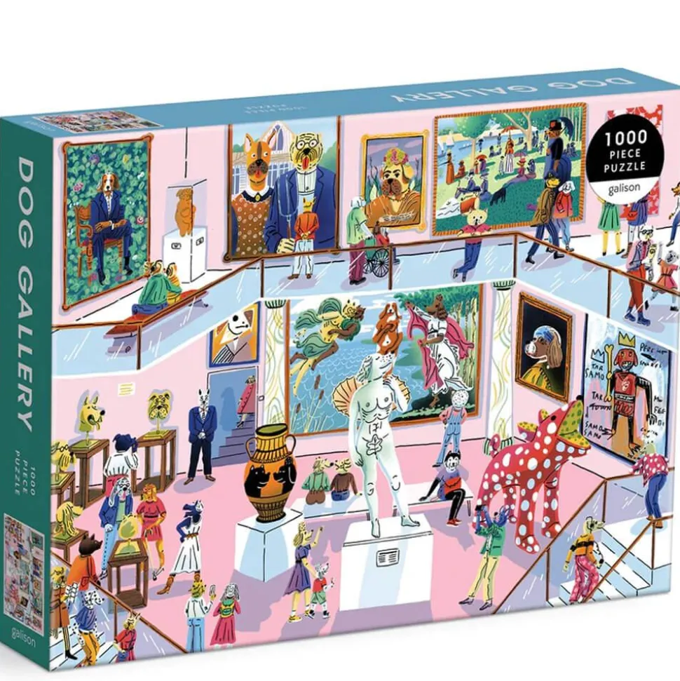 Puzzle 1000 pièces : Galerie de chiens - Galison