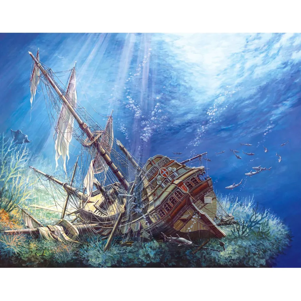 Puzzle 2000 pièces : Galion Coulé - Castorland