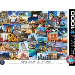 Puzzle 1000 pièces : Globetrotter, Le monde - Eurographics