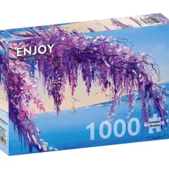 Puzzle 1000 Pièces : Glycine au bord de la mer - EnjoyPuzzle