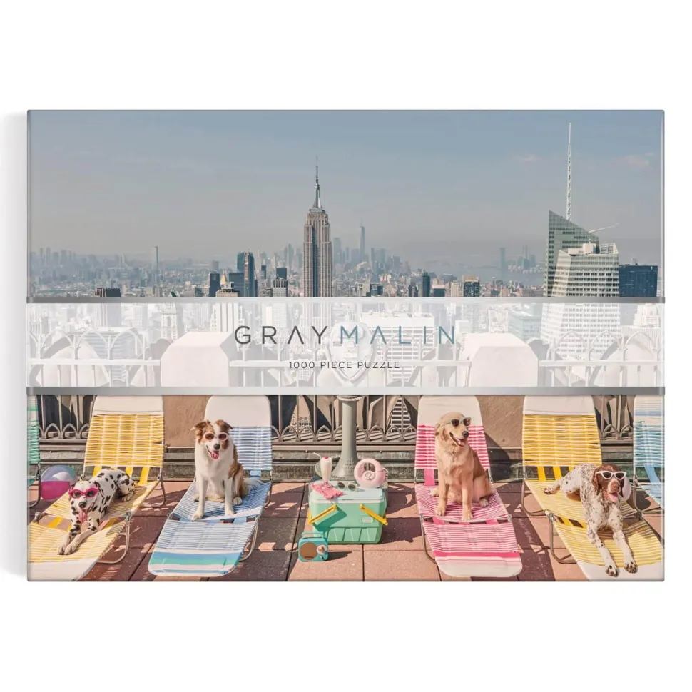 Puzzle 1000 pièces : Gray Malin, Les Chiens de New York - Galison