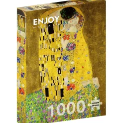 Puzzle 1000 Pièces : Gustav Klimt - Le Baiser - EnjoyPuzzle