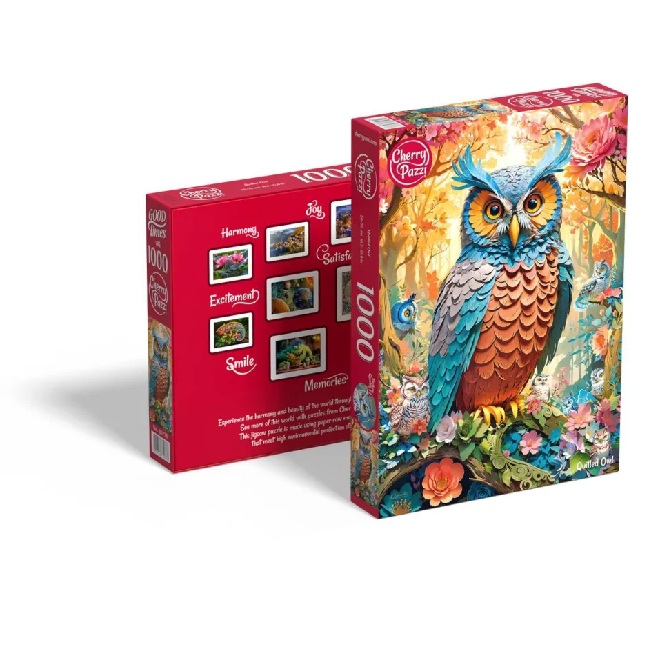 Puzzle 1000 pièces : Hibou - CherryPazzi