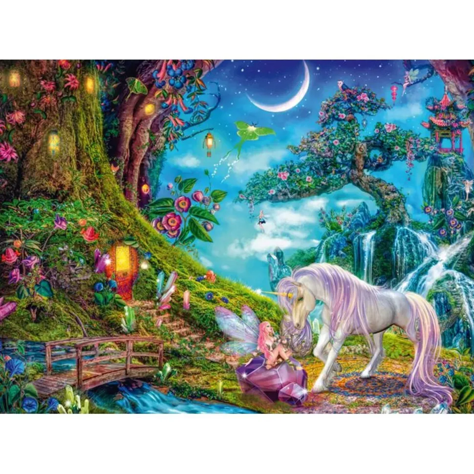 Puzzle 1000 pièces : Histoire du soir au clair de lune - Schmidt