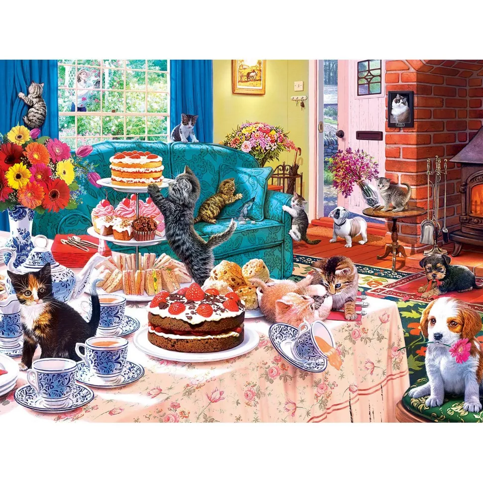 Puzzle 550 pièces : Home Sweet Home - Les terreurs de l'heure du thé - Master Pieces