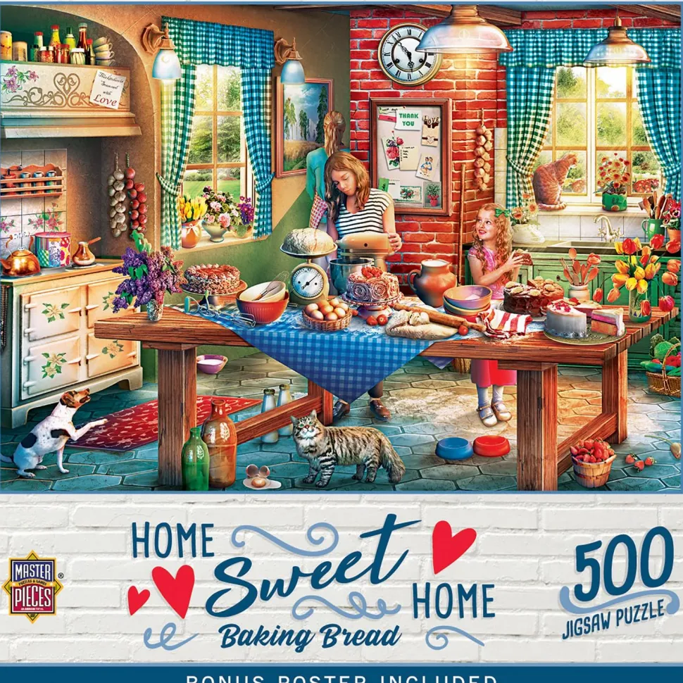 Puzzle 550 pièces : Home Sweet Home - La cuisson du pain - Master Pieces