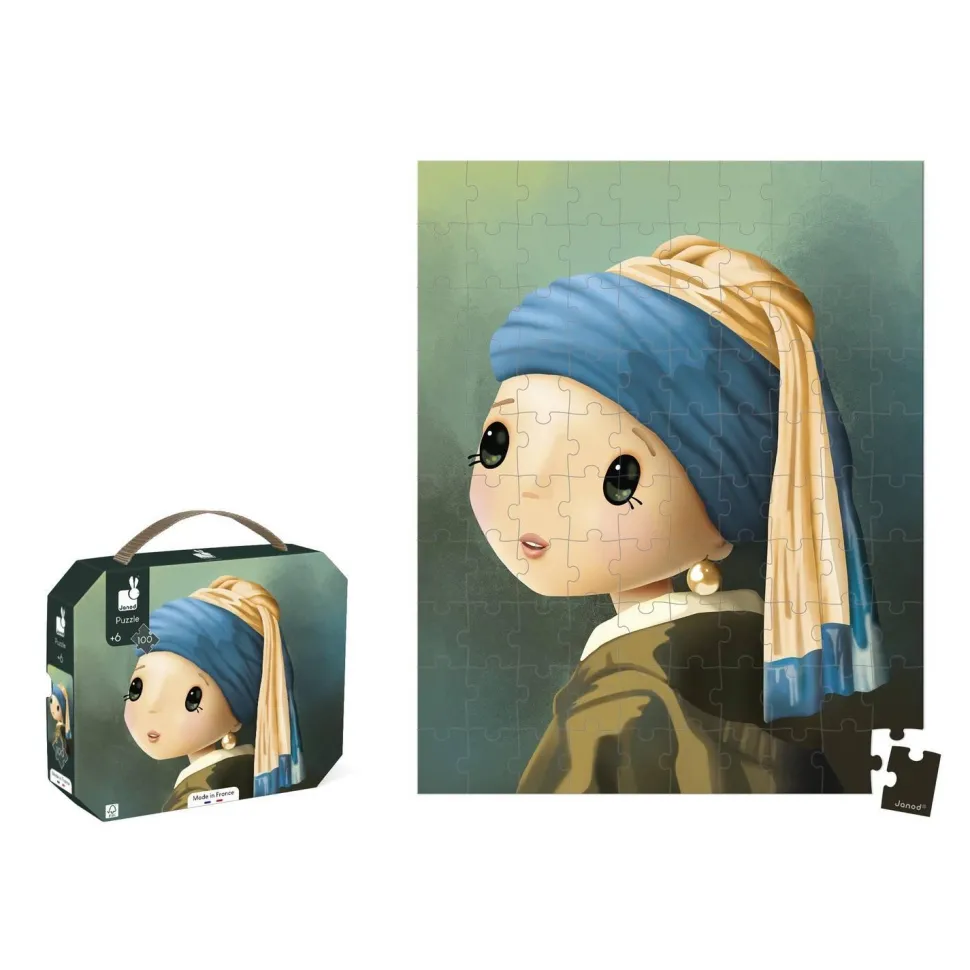 Puzzle 100 pièces : Inspiré de Vermeer - Janod