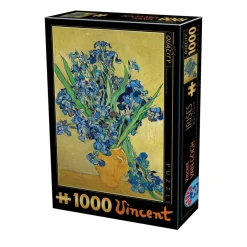 Puzzle 1000 pièces : Iris, Vincent Van Gogh - DToys