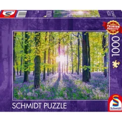 Puzzle 1000 pièces : Jacinthes délicates dans la forêt - Schmidt