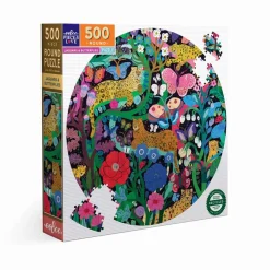 Puzzle 500 pièces : JAGUARS & PAPILLONS - Eeboo