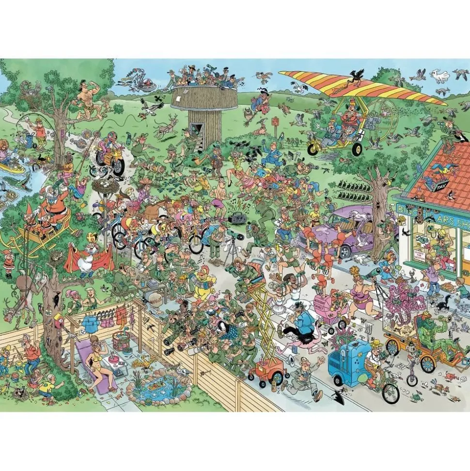 Puzzle 1000 pièces : Jan van Haasteren - Le recensement annuel des oiseaux - Jumbo