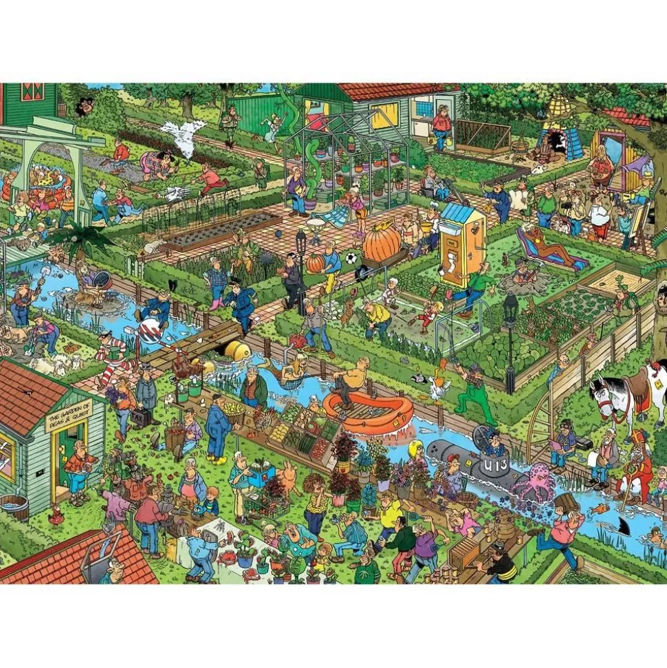 Puzzle 1000 pièces : Jan van Haasteren - Le jardin de légumes - Jumbo