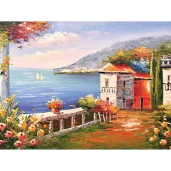 Puzzle 500 pièces : Jardin & Mer Jin Park - Ks Games