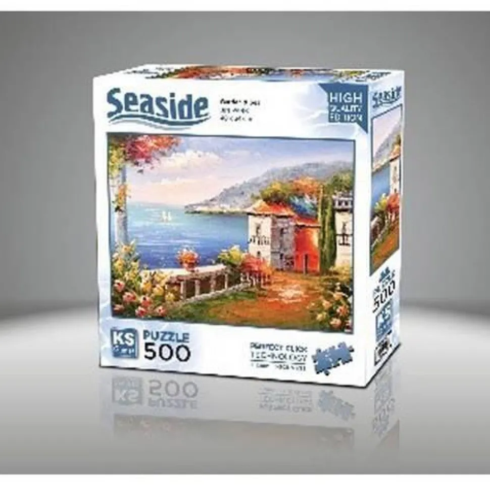 Puzzle 500 pièces : Jardin & Mer Jin Park - Ks Games