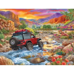Puzzle 1000 pièces : Jeep : Rocky Ride de C.Bigelow - Eurographics