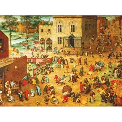 Puzzle 1000 pièces : Jeux d'enfants Pieter Bruegel - Eurographics