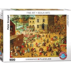 Puzzle 1000 pièces : Jeux d'enfants Pieter Bruegel - Eurographics