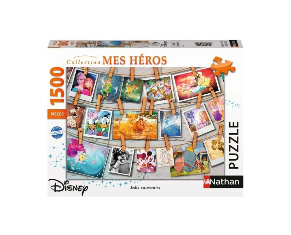 Puzzle 1500 pièces : Jolis souvenirs - Nathan