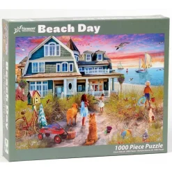 Puzzle 1000 pièces : Journée à la plage - Vermont Christmas Company