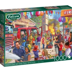 Puzzle 1000 pièces : Journée portes ouvertes à la caserne des pompiers - Falcon de luxe