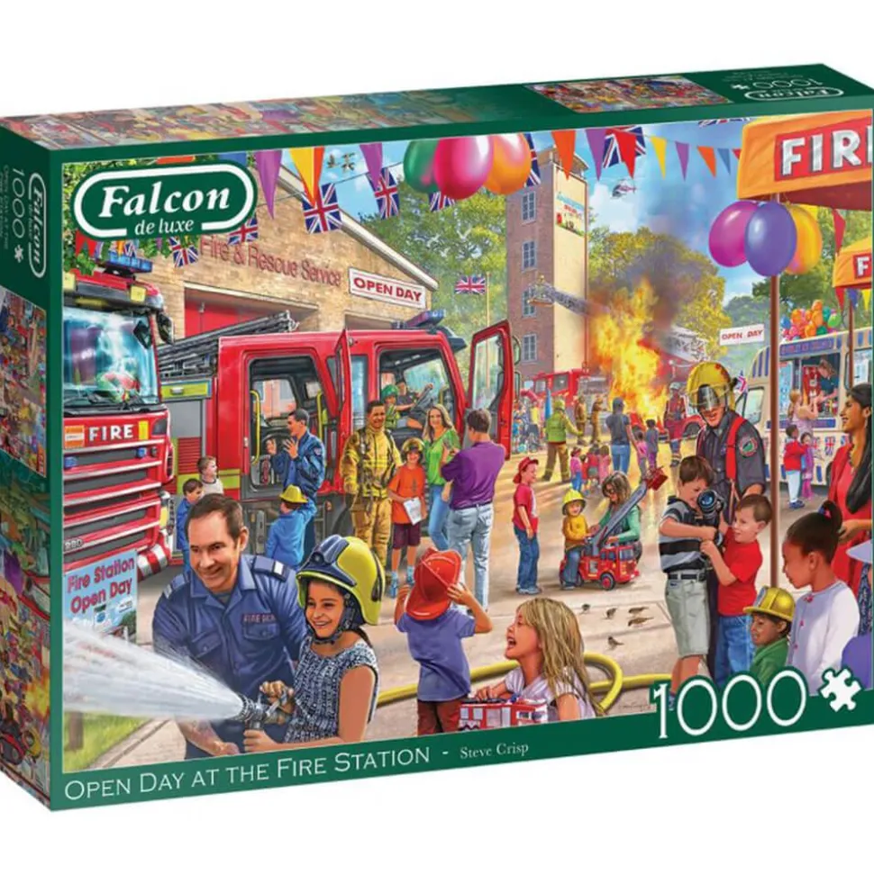 Puzzle 1000 pièces : Journée portes ouvertes à la caserne des pompiers - Falcon de luxe
