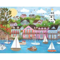 Puzzle 1000 pièces : Joy Laforme - Port au Bord de la Mer - Galison