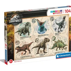 Puzzle 104 pièces : Jurassic World - Clementoni