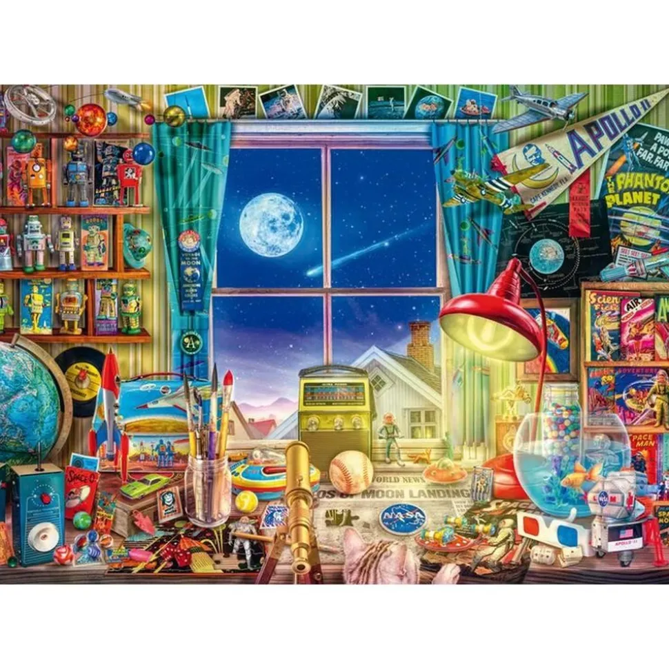 Puzzle 1000 pièces : Jusqu'à la lune - Schmidt