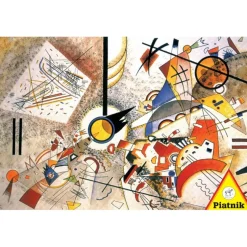 Puzzle 1000 pièces : Kandinsky : Bustling Aquarelle - Piatnik