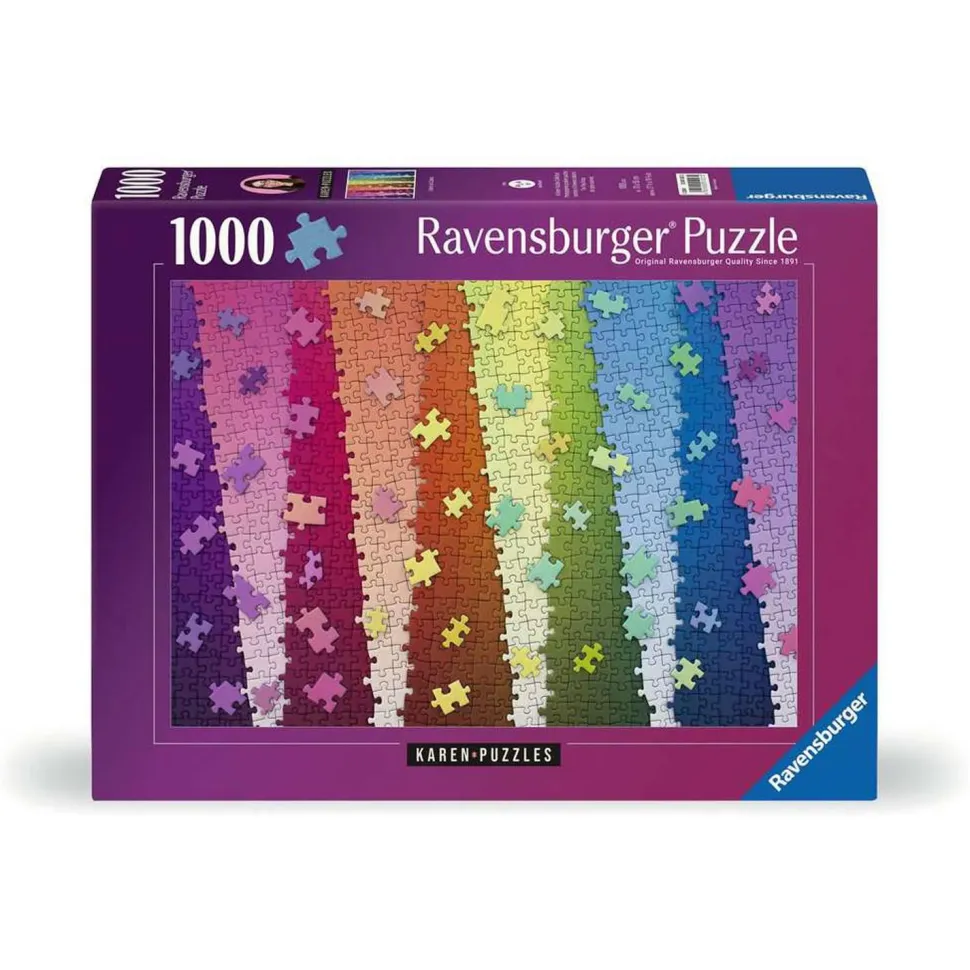 Puzzle 1000 pièces - Karen Puzzles : Couleurs sur couleurs - Ravensburger