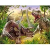Puzzle 180 pièces : La bataille des Dinosaures - Castorland