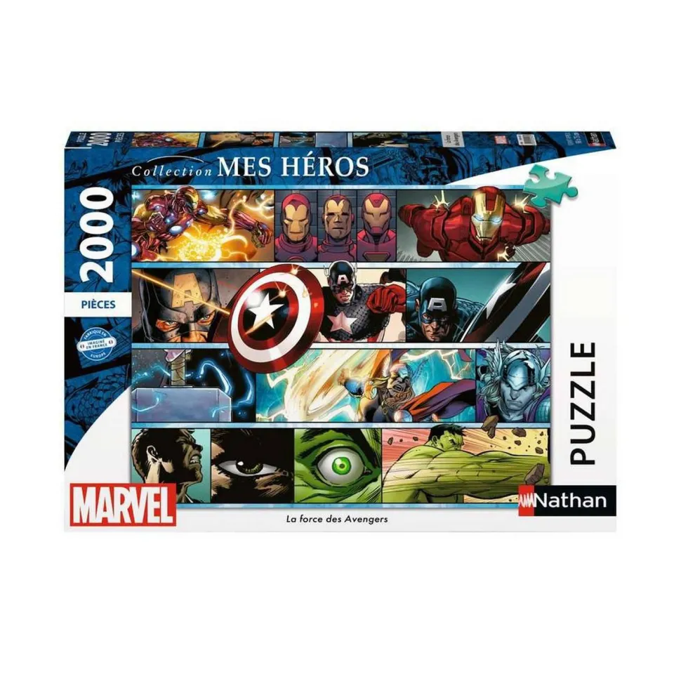 Puzzle 2000 pièces : La force des Avengers - Marvel - Nathan