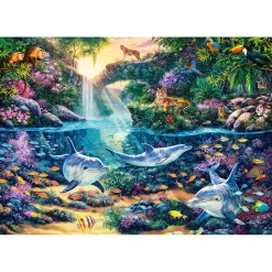 Puzzle 1500 pièces : La jungle paradisiaque - Castorland