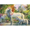 Puzzle 200 pièces : La licorne et ses poulains - Schmidt