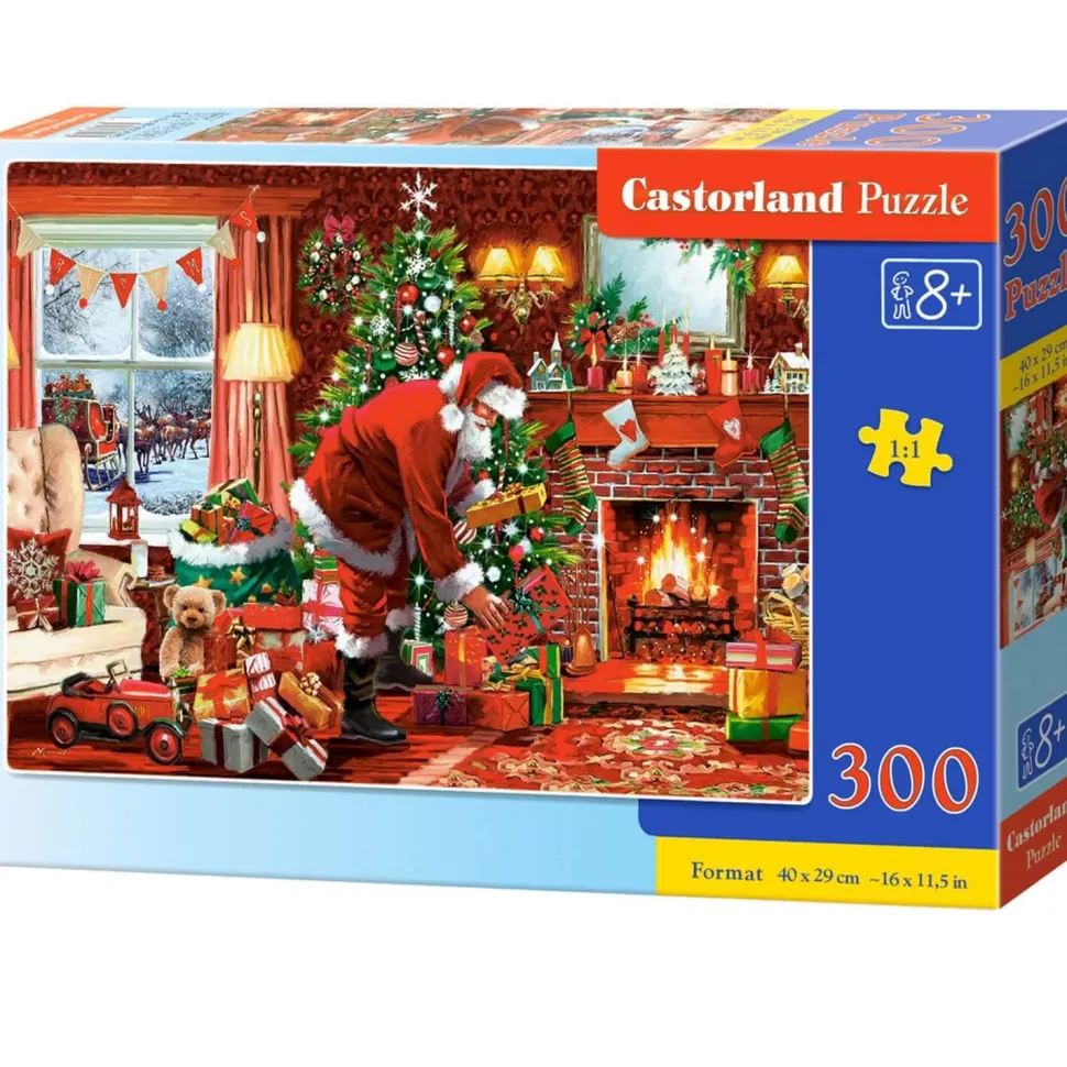 Puzzle 300 pièces : La livraison spéciale du Père Noël - Castorland