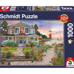 Puzzle 1000 pièces : La maison de plage - Schmidt