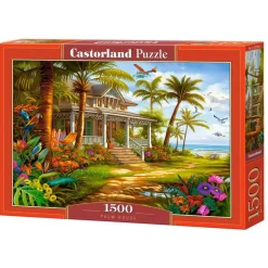 Puzzle 1500 pièces : La maison des palmiers - Castorland
