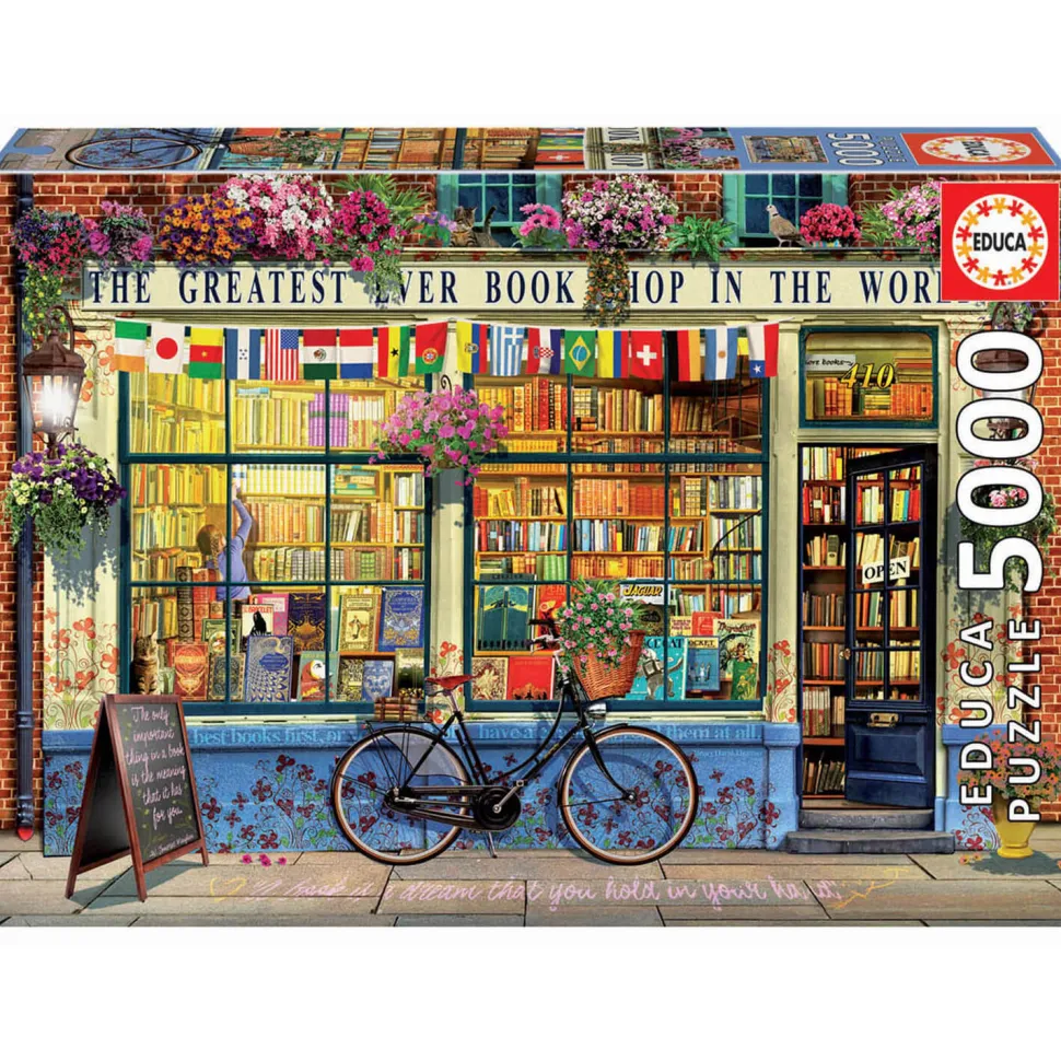 Puzzle 5000 pièces : La meilleure librairie du monde - Educa