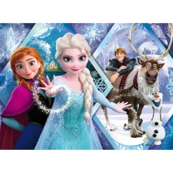 Puzzle 104 pièces : La Reine des Neiges - Clementoni