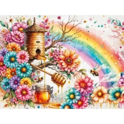 Puzzle 1000 pièces : LA RUCHE DE L'HARMONIE - JaCaRou