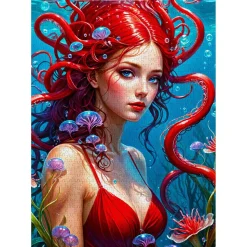 Puzzle 1000 pièces : La Sirène Rousse - EnjoyPuzzle