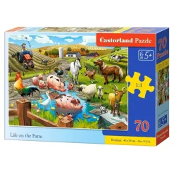 Puzzle 70 pièces : La vie à la ferme - Castorland
