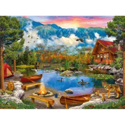 Puzzle 1500 pièces : Lac de Montagne - Ks Games