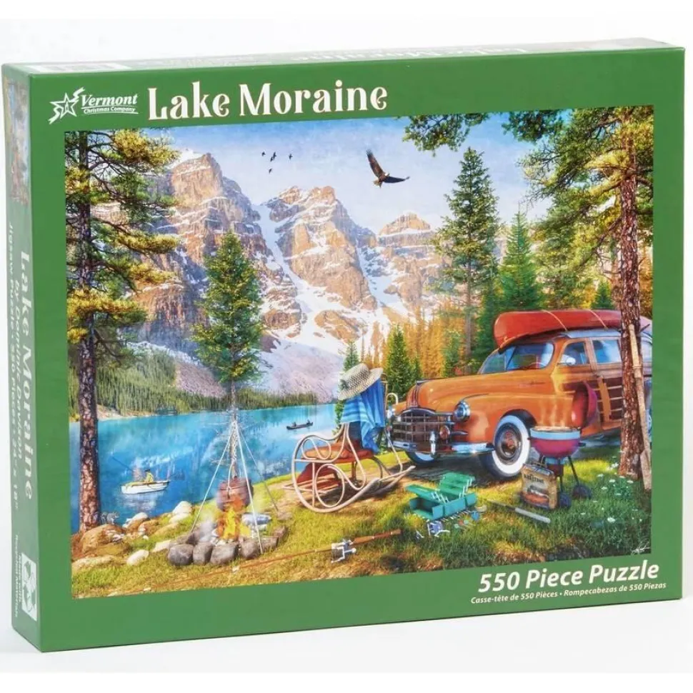 Puzzle 550 pièces : Lac Moraine - Vermont Christmas Company
