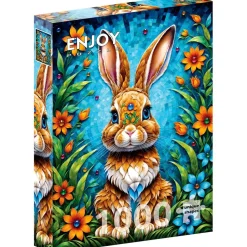 Puzzle 1000 Pièces : Lapin du Jardin - EnjoyPuzzle