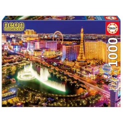 Puzzle 1000 pièces : Las Vegas fluorescent - Educa