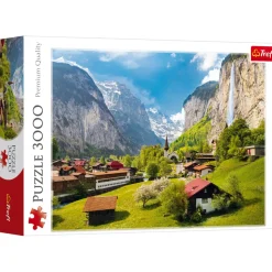 Puzzle 3000 pièces : Lauterbrunnen, Suisse - Trefl