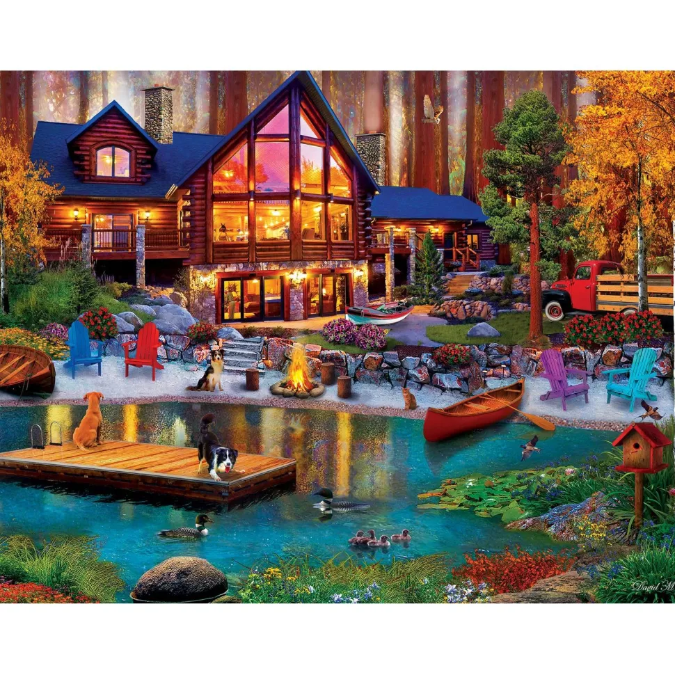 Puzzle 750 pièces : Lazy Days - Cabane dans la crique - Master Pieces
