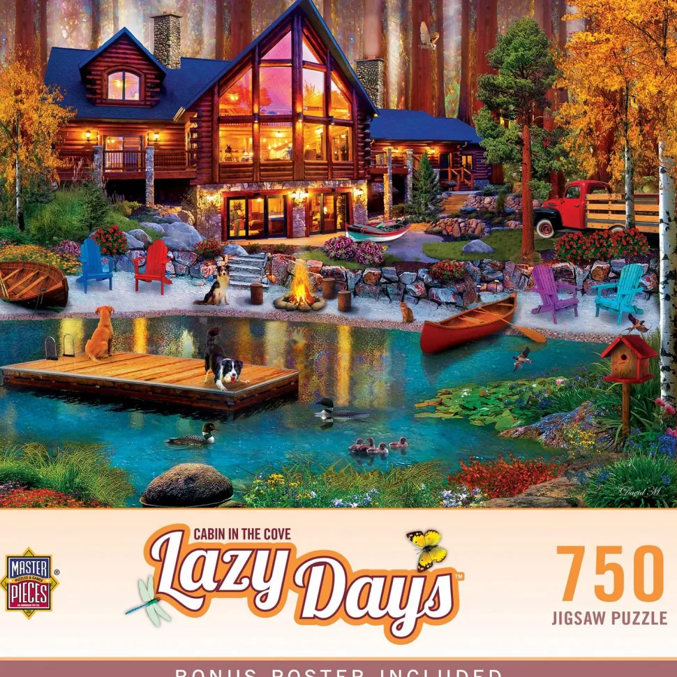 Puzzle 750 pièces : Lazy Days - Cabane dans la crique - Master Pieces
